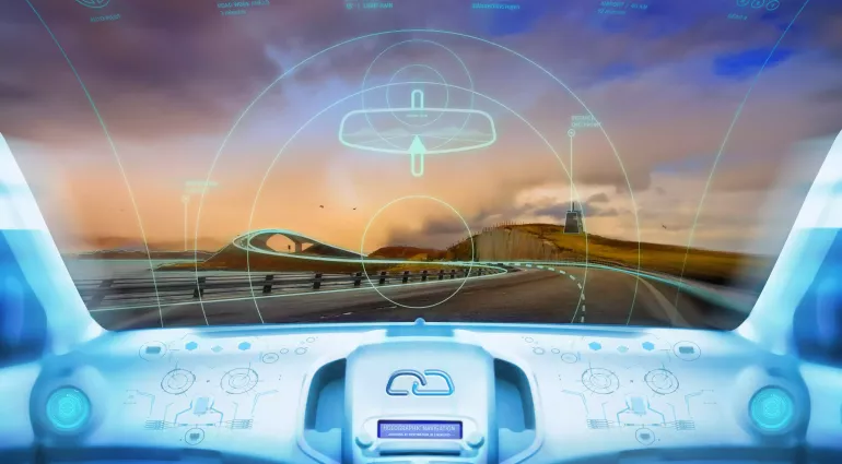 Futuristic dashboard